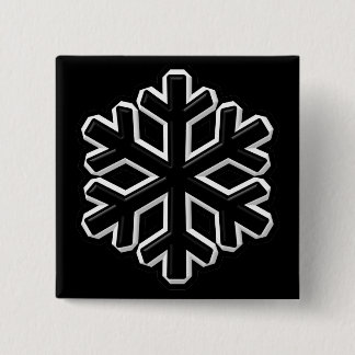 Eisen-Schneeflocke Button