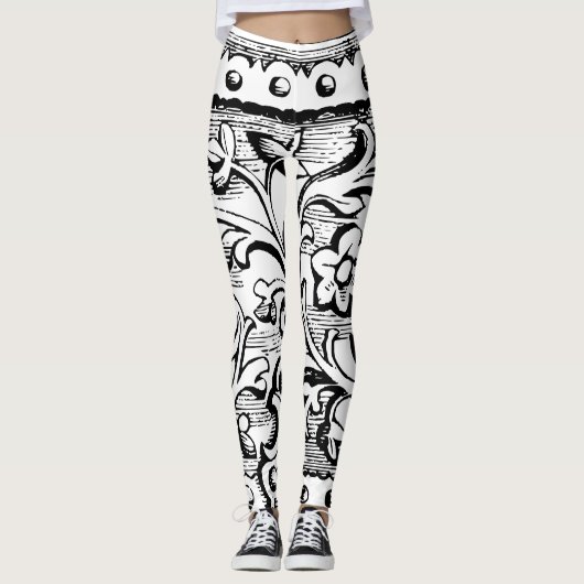 Eisen Schnörkel Leggings (Vorderseite)