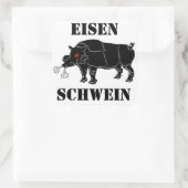 EISEN-SCHWEIN Square Sticker (Tasche)