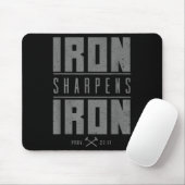 Eisen Sharpens Eisen Christlich Men Bible Scriptin Mousepad (Mit Mouse)