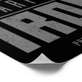 Eisen Sharpens Eisen Christlich Men Bible Scriptin Poster (Ecke)