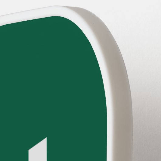 Eisen-Sharpens-Eisen (Hunter Green) Pickleball Schläger (Linke Seite)