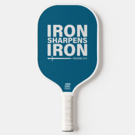 Eisen-Sharpens-Eisen (Ocean Blue) Pickleball Schläger