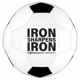 Eisen Sharpens Eisen (Sprichwörter 27:17) Fußball- Fußball