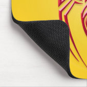 Eisen-Spinne - Rot u. Gelb Mousepad (Ecke)