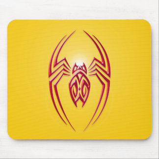 Eisen-Spinne - Rot u. Gelb Mousepad
