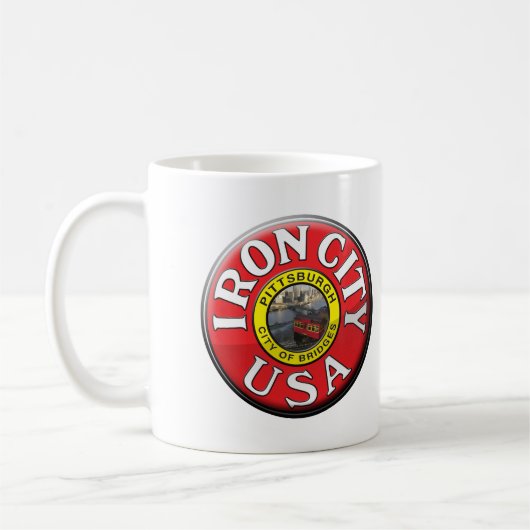 Eisen-Stadt Kaffeetasse (Links)