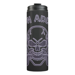 Eisen Sucht - Totenkopf Bodybuilding und Gewichthe Thermosbecher