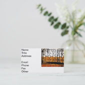 Eisen-Tor Visitenkarte (Stehend Vorderseite)