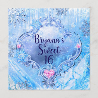 Eisen und Schneeflocken Winter Wonderland Party ge Einladung