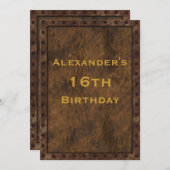 Eisen-versah gerahmtes einladung (Vorne/Hinten)