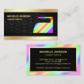 Eisen-Wäscherei-Bügelservice für Regenbogen Visitenkarte (Vorne/Hinten)