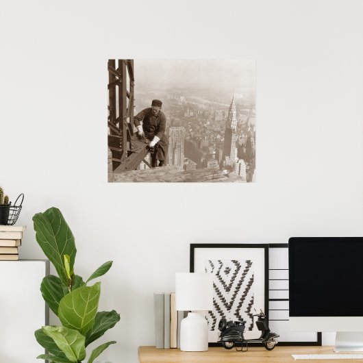 Eisenarbeiter Empire State Gebäude 1930 Poster (Heimbüro)