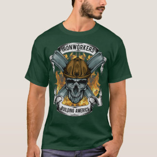 Eisenarbeiter-Gebäude Amerika T-Shirt