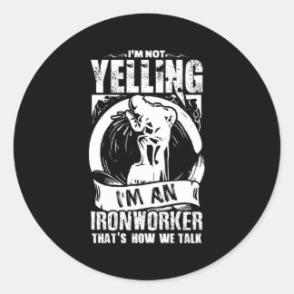 Eisenarbeiter Runder Aufkleber