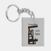 Eisenarbeiter werden hoch schlüsselanhänger (Vorderseite links)