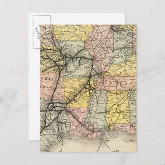 Eisenbahn 2 postkarte (Vorne/Hinten)