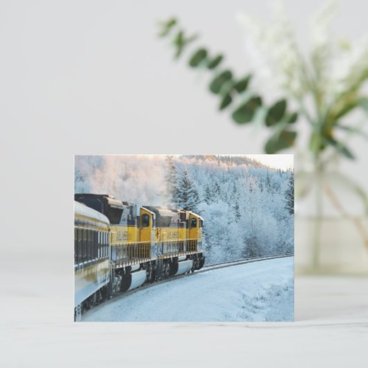 Eisenbahn Alaska Postkarte (Stehend Vorderseite)