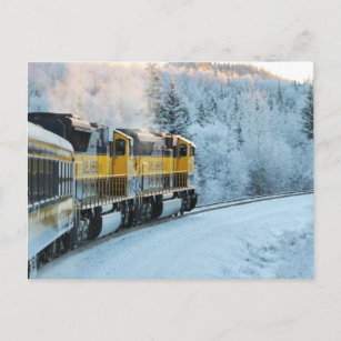 Eisenbahn Alaska Postkarte