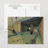 Eisenbahn-Brücke Avenue Montmajour Van Gogh Postkarte (Vorne/Hinten)