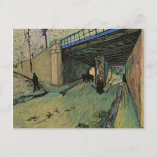 Eisenbahn-Brücke Avenue Montmajour Van Gogh Postkarte