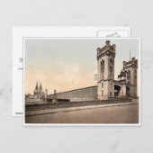 Eisenbahn-Brücke, Köln, Rhein, Deutschland Postkarte (Vorne/Hinten)