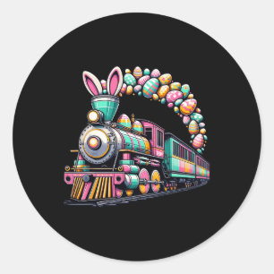 Eisenbahn Bunny Train Ostereier Kinder Kleinkind J Runder Aufkleber