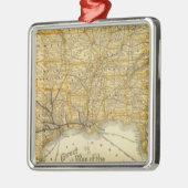 Eisenbahn, Dampferlinien Southern Pacific Company Silbernes Ornament (Links)