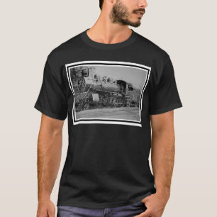 Eisenbahn-Dampflokomotive-Zug im Retro-Stil T-Shirt