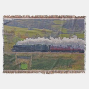 Eisenbahn-Dampfzug für Zugführer Art Rug II Decke