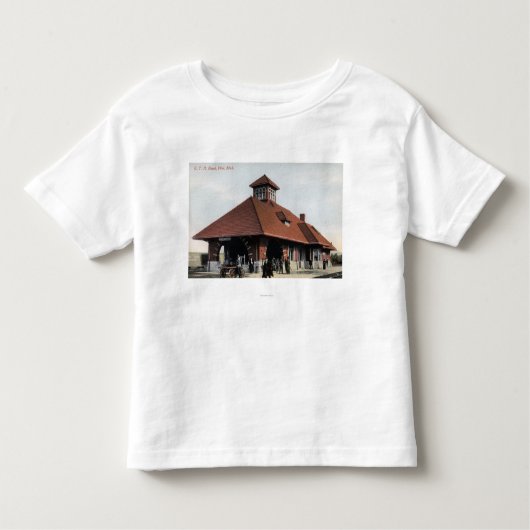 Eisenbahn-Depot G T u. R Kleinkind T-shirt (Vorderseite)