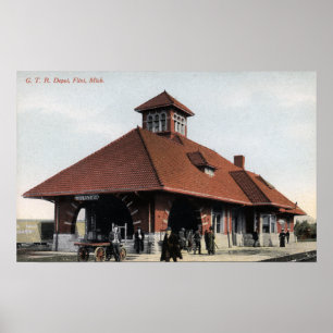 Eisenbahn-Depot G T u. R Poster