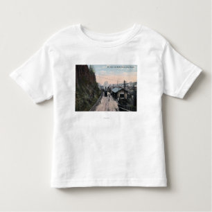Eisenbahn-Depot und Täuschungs-Stadt ODER Kleinkind T-shirt