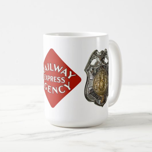 Eisenbahn-Eilpolizei-Abzeichen Kaffeetasse (VorderseiteRechts)