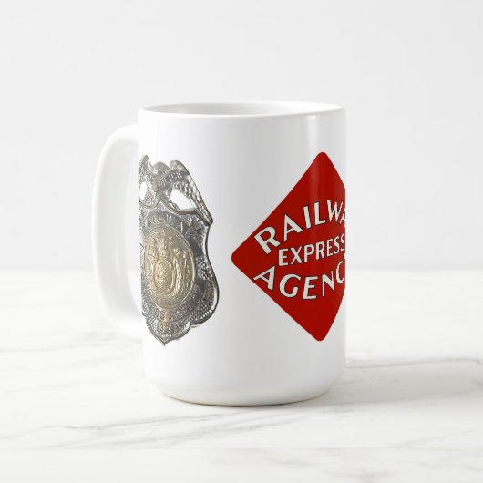 Eisenbahn-Eilpolizei-Abzeichen Kaffeetasse (Vorderseite Links)