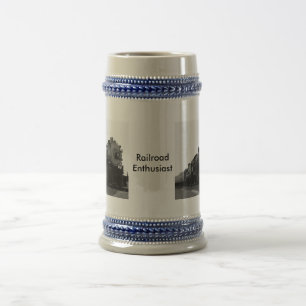 Eisenbahn-Enthusiast Bierglas