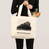 Eisenbahn-Enthusiast Jumbo Stoffbeutel (Vorderseite (Produkt))