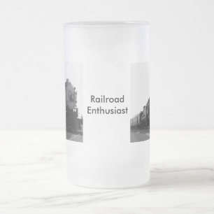 Eisenbahn-Enthusiast Mattglas Bierglas