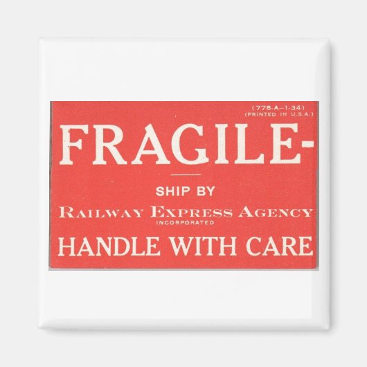 Eisenbahn Express fragil Magnet (Vorne)