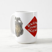 Eisenbahn-Express-Polizeiabzeichen Kaffeetasse (Vorderseite Links)