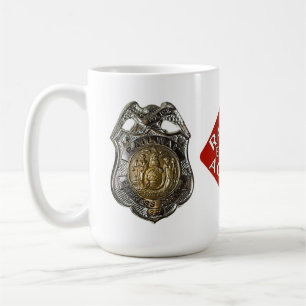 Eisenbahn-Express-Polizeiabzeichen Kaffeetasse