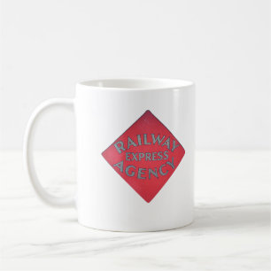 Eisenbahn-Express Vintage-Eisenbahn-Logo-Tasse Kaffeetasse