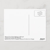 Eisenbahn-Fährhäfen, Mackinaw, Michigan Postkarte (Rückseite)