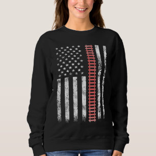 Eisenbahn Fan Modellbahn USA Ameri Sweatshirt