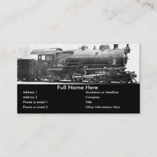 Eisenbahn-Foto-Lesezeichen im Vintage-Stil Visitenkarte