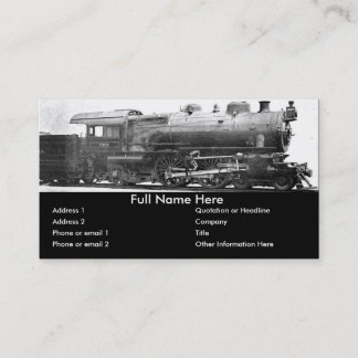 Eisenbahn-Foto-Lesezeichen im Vintage-Stil Visitenkarte