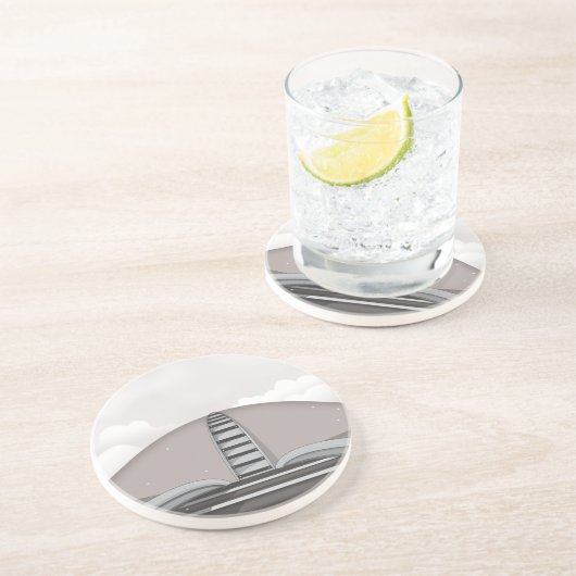 Eisenbahn Getränkeuntersetzer (Seite)