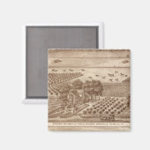 Eisenbahn, Hackett-Ranches Magnet (Vorderseite/Rückseite)