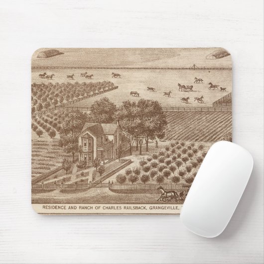 Eisenbahn, Hackett-Ranches Mousepad (Mit Mouse)