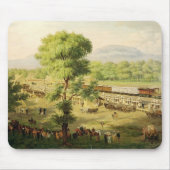 Eisenbahn im Tal von Mexiko, 1869 Mousepad (Vorne)